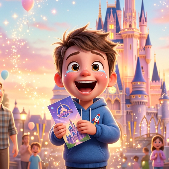 Theme park trip reveal videos