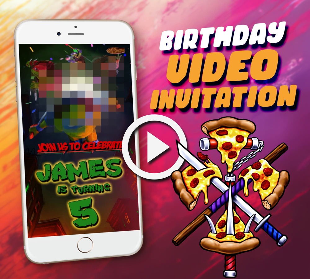 Mayhem birthday invitation cover